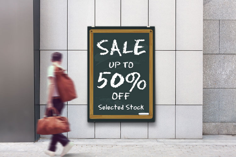 PERCENTAGE SALE POSTERS